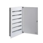Kanlux Ideal TS 230/400V, 6x24P, 140x983x595 mm, IP30, fehér, acél fém kapcsolószekrény KP-DB-I-MF-624 - fali süllyesztett, DIN-sínre szerelhető