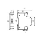 Kanlux Ideal TS 230V AC, 0.6W, 2.5A, 17.5x81x72 mm, fehér KLI-3R hálózati feszültség jelző - TH35 sínre szerelhető, piros LED, 5 év garancia