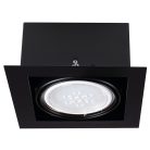 Kanlux GU10, fekete, alumínium házas, 150x195 mm mennyezeti lámpatest, MATEO ES