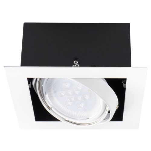 Kanlux GU10, fehér, alumínium házas, 150x195 mm mennyezeti lámpatest, MATEO ES