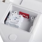 Kanlux 18W, 1550 lm, 4000K, IP54, 220x220 mm, szögletes, fehér, műanyag házas természetes fehér, mozgásérzékelős LED mennyezeti lámpatest, BENO LED