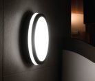 Kanlux 18W, 1400 lm, 4000K, IP54, 220x220 mm, szögletes, grafit, műanyag házas természetes fehér, mozgásérzékelős LED mennyezeti lámpatest, BENO LED