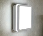 Kanlux 18W, 1400 lm, 4000K, IP54, 220x220 mm, szögletes, grafit, műanyag házas természetes fehér, mozgásérzékelős LED mennyezeti lámpatest, BENO LED