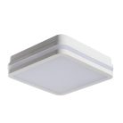 Kanlux 18W, 1550 lm, 4000K, IP54, 220x220 mm, szögletes, fehér, műanyag házas természetes fehér LED mennyezeti lámpatest, BENO LED