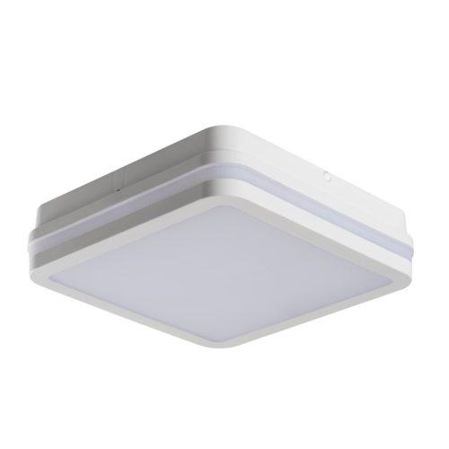 Kanlux 18W, 1550 lm, 4000K, IP54, 220x220 mm, szögletes, fehér, műanyag házas természetes fehér LED mennyezeti lámpatest, BENO LED