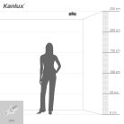 Kanlux fokban állítható mennyezeti spot lámpatest 2XGU10 foglalattal, henger alakú, fehér, alumínium, BLURRO