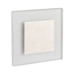   Kanlux 0,8W, 14 lm, 12V, 4000K, 75x75 mm természetes fehér süllyeszthető szögletes rozsdamentes acél lépcsővilágító - 50 000 h élettartam