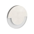Kanlux 0,8W, 14 lm, 12V, 4000K, Ø70 mm természetes fehér süllyeszthető kerek rozsdamentes acél lépcsővilágító - 50 000 h élettartam