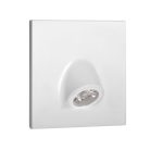 Kanlux 0,7W, 35 lm, 12V, 4000K, 75x75 mm természetes fehér süllyeszthető szögletes műanyag lépcsővilágító - 50 000 h élettartam