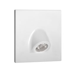   Kanlux 0,7W, 35 lm, 12V, 4000K, 75x75 mm természetes fehér süllyeszthető szögletes műanyag lépcsővilágító - 50 000 h élettartam