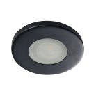 Kanlux Gx5,3, 12V, IP44/20, Ø85 mm, matt fekete, acél házas, kerek, mennyezeti spot lámpatest, MARIN