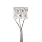 Kanlux, ezüst, 81 mm, 2,5 m függesztő kábel, fém-műanyag házas, ALIN CORD SQ 1F-SR – ALIN LED profilhoz