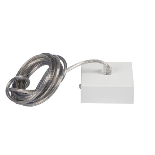 Kanlux, fehér, 81 mm, 2,5 m DALI függesztő kábel, fém-műanyag házas, ALIN CORD SQ DA 1F-W – ALIN LED profilhoz