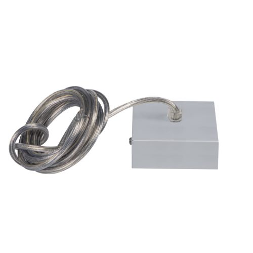 Kanlux, ezüst, 81 mm, 2,5 m DALI függesztő kábel, fém-műanyag házas, ALIN CORD SQ DA 1F-SR – ALIN LED profilhoz