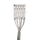 Kanlux, ezüst, 81 mm, 2,5 m DALI függesztő kábel, fém-műanyag házas, ALIN CORD SQ DA 1F-SR – ALIN LED profilhoz