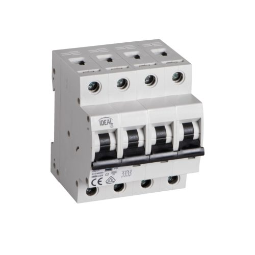 Kanlux Ideal TS 400V AC TH35 4P 2A C moduláris kismegszakító - 4 pólusú C karakterisztikájú 6 kA megszakítóképességű DIN sínre szerelhető 2 év garancia