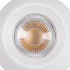 Kanlux 3xGU10, IP20, Ø90mm, fehér/ezüst, alumínium házas fali-mennyezeti lámpatest, GALOBA