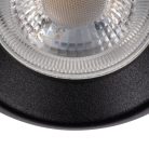 Kanlux 3xGU10, IP20, Ø90mm, fekete/ezüst, alumínium házas fali-mennyezeti lámpatest, GALOBA