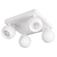   Kanlux 4xGU10, IP20, Ø90mm, alumínium házas fali-mennyezeti lámpatest, GALOBA
