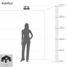 Kanlux 4xGU10, IP20, Ø90mm, fekete, alumínium házas fali-mennyezeti lámpatest, GALOBA