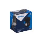 Kanlux GU10, IP20, Ø100mm, fekete/ezüst, alumínium házas fali-mennyezeti lámpatest, GALOBA