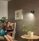 Kanlux GU10, IP20, Ø100mm, fekete/ezüst, alumínium házas fali-mennyezeti lámpatest, GALOBA