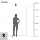 Kanlux GU10, IP20, Ø100mm, fekete/ezüst, alumínium házas fali-mennyezeti lámpatest, GALOBA