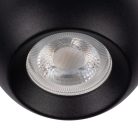 Kanlux 2xGU10, IP20, Ø90mm, fekete, alumínium házas fali-mennyezeti lámpatest, GALOBA