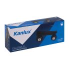 Kanlux 2xGU10, IP20, Ø90mm, fekete, alumínium házas fali-mennyezeti lámpatest, GALOBA