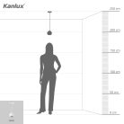 Kanlux mennyezeti függő lámpa, GU10 foglalattal, Ø90 mm, fehér, alumínium, GALOBA C