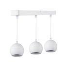 Kanlux mennyezeti függő lámpa, 3XGU10 foglalattal, Ø90 mm, fehér, alumínium, GALOBA C