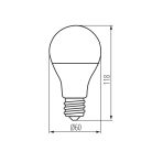 Kanlux SMART 9W, 1055 lm, 2700-6500K, RGB, CCT, E27, A60, színes + állítható színhőmérsékletű fehér LED fényforrás