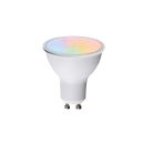 Kanlux SMART 4,7W, 325 lm, 2700-6500K, RGB, CCT, GU10, színes + állítható színhőmérsékletű fehér LED fényforrás