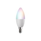 Kanlux SMART 4,9W, 470 lm, 2700-6500K, RGB, CCT, E14, színes + állítható színhőmérsékletű fehér LED fényforrás