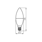 Kanlux SMART 4,9W, 470 lm, 2700-6500K, RGB, CCT, E14, színes + állítható színhőmérsékletű fehér LED fényforrás