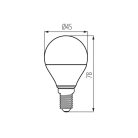 Kanlux IQ-LED 4,2W, 470 lm, 2700K, LIFE, E14, RA90, meleg fehér LED fényforrás - 3 év garancia, kiváló színvisszaadás, 25000 h élettartam