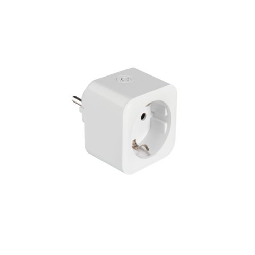 Kanlux, Wi-Fi-s okos dugalj adapter (Schuko, 16A, energiafogyasztás-mérés, időzítő funkciók), S AD GN SCH 16A PM - 2 év garancia, energia-megtakarítás