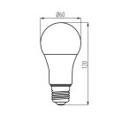 Kanlux IQ-LED 13,6W, 1521 lm, 4000K, dimmelhető, A60, E27, RA80, természetes fehér LED fényforrás - 3 év garancia, jószínvisszaadás, 25000 h élettartam