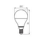 Kanlux IQ-LED 7,2W, 806 lm, 6500K, G45, E14, RA80, hideg fehér LED fényforrás - 3 év garancia, jó színvisszaadás, 25 000 h élettartam