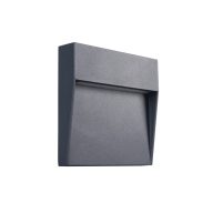   Kanlux 4W, 100 lm, 4000K, IP54, 105x105 mm, antracit színű, alumínium házas, természetes fehér oldalfali LED lámpatest, DULI LED - mozgásérzékelővel
