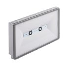 Kanlux 6,5W, 225 lm, IP65, 5000K, 269x144 mm, fehér, műanyag házas, hideg fehér vészvilágító lámpatest, ONTEC S - nyílt terű helyiségekben felhasználható