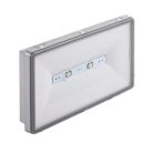 Kanlux 6,8W, 439 lm, IP65, 5000K, 269x144 mm, fehér, műanyag házas, hideg fehér vészvilágító lámpatest, ONTEC S - nyílt terű helyiségekben felhasználható