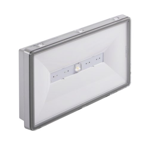 Kanlux 6,5W, 204 lm, IP65, 5000K, 269x144 mm, fehér, műanyag házas, hideg fehér vészvilágító lámpatest, ONTEC S - nyílt terű helyiségekben felhasználható