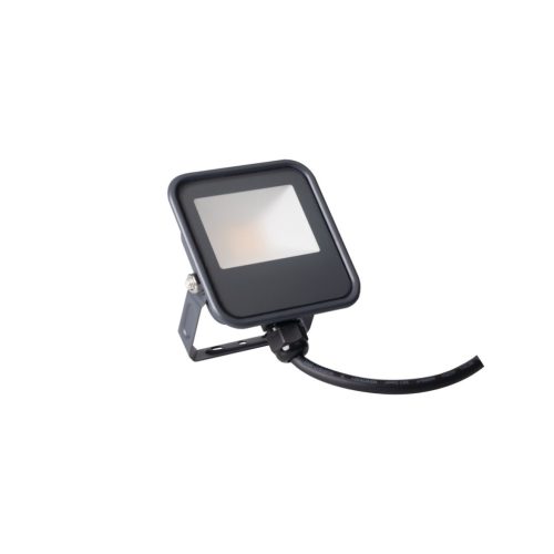 Kanlux IQ LED 10W 1200 lm IP65 4000K fekete, alumínium természetes fehér kültéri LED reflektor - opál edzett üveg búrával, 50 000 h élettartam, 5 év gar.