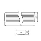 Kanlux 2xG13, IP54, fehér, acél házas, 57x1252 mm linerális lámpatest, MEBA 4LED - opál búrával