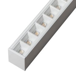   Kanlux 47W, 5950 lm, 3000k, fehér, alumínium házas, meleg fehér LED linerális lámpatest, AL-MH-NT - 50 000 h élettartam