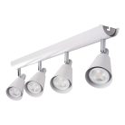 Kanlux 4xGU10, IP20, Ø65mm, fehér, acél házas fali-mennyezeti lámpatest, SEMPRA