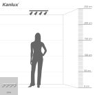 Kanlux 4xGU10, IP20, Ø65mm, fehér, acél házas fali-mennyezeti lámpatest, SEMPRA