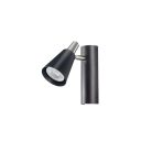 Kanlux GU10, IP20, Ø65mm, fekete, acél házas fali-mennyezeti lámpatest, SEMPRA