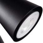 Kanlux GU10, IP20, Ø65mm, fekete, acél házas fali-mennyezeti lámpatest, SEMPRA